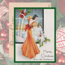 Art Deco Fashion Christmas Tree Retro