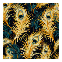 Art Deco Feather Pattern
