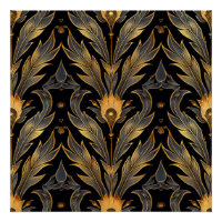 Art Deco Feather Pattern
