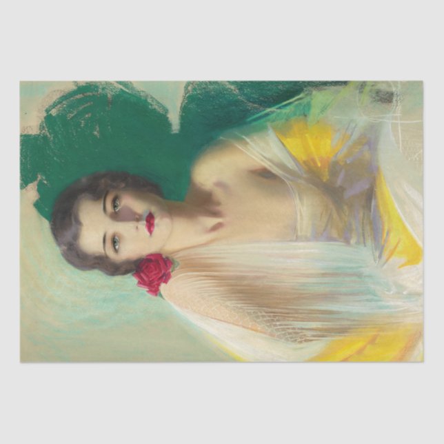 Art Deco Flapper Dancing Bar Scene 1920's Gatsby Tissue Paper (Front)