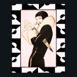Art Deco Flapper (Rene Vincent 1920/30s) Poster<br><div class="desc">If you choose to download, Your local Walgreen store makes board posters of your download into different sizes and in various textures at a very good price. Sometimes with a discount. A tip from my US friend. For UK see "Digital Printing" online. I have spent some time refining this Poster...</div>