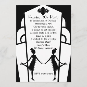 Art  Deco Flappers Invitation