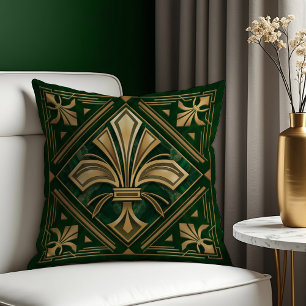 Art Deco Fleur-de-lis  Cushion