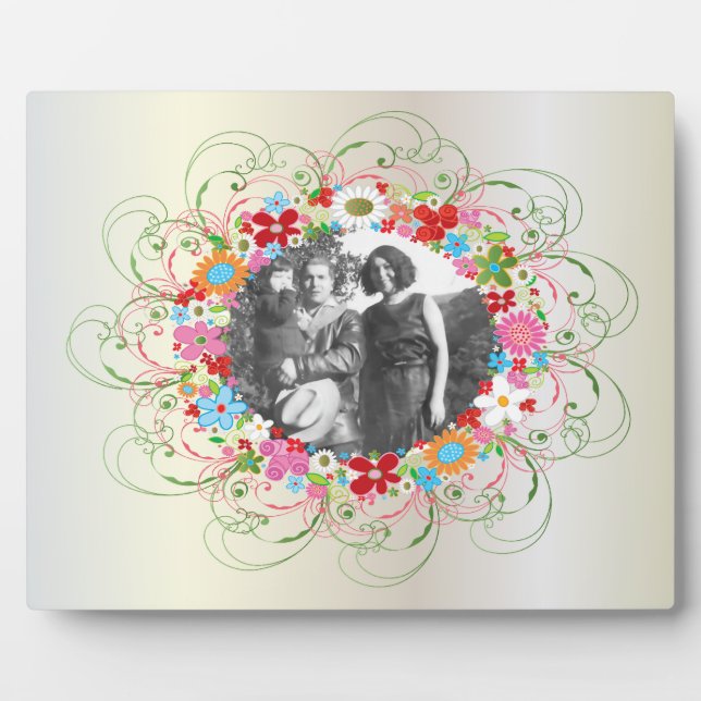 Art Deco Floral  Art Plaque (Front)