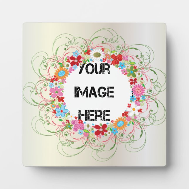 Art Deco Floral  Art Plaque (Front)