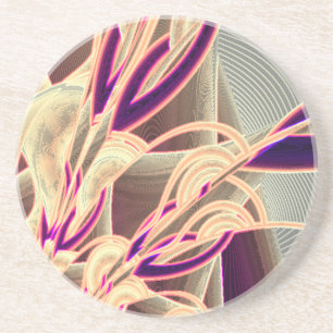 Art Deco Floral Coaster