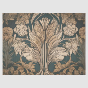 Art Deco Floral Design Tissue Paper