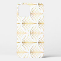 Art Deco Floral: Golden Elegance.