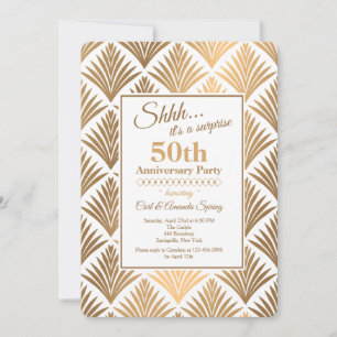 Art Deco Floral Invitation