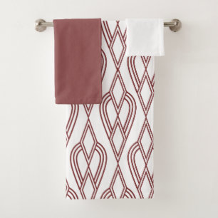 Art Deco Flowerbeds  Bath Towel Set