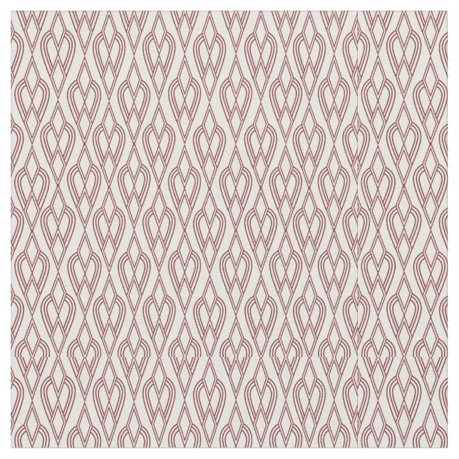 Art Deco Flowerbeds  Fabric (Close Up)