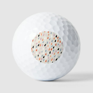 Art Deco Flowers: Modern Seamless Golf Balls