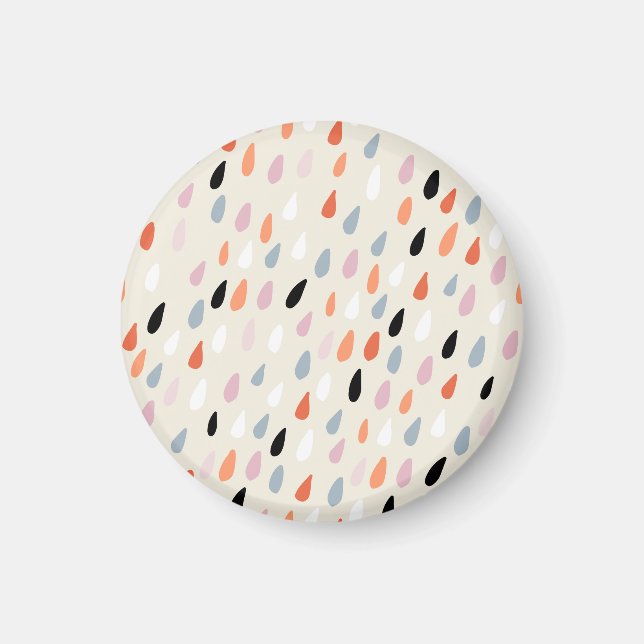 Art Deco Flowers: Modern Seamless Magnet (Front)