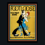 Art Deco "Footloose" Sheet Music Print 12 x 16<br><div class="desc">Cute Deco Sheet Music Cover- 12 x 16</div>