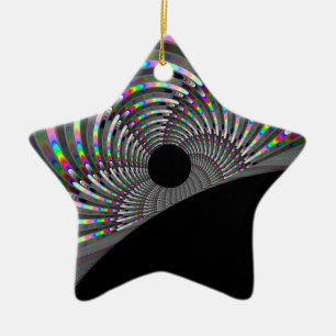 Art Deco Fractal Ceramic Tree Decoration