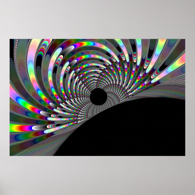 Art Deco Fractal Poster (Front)