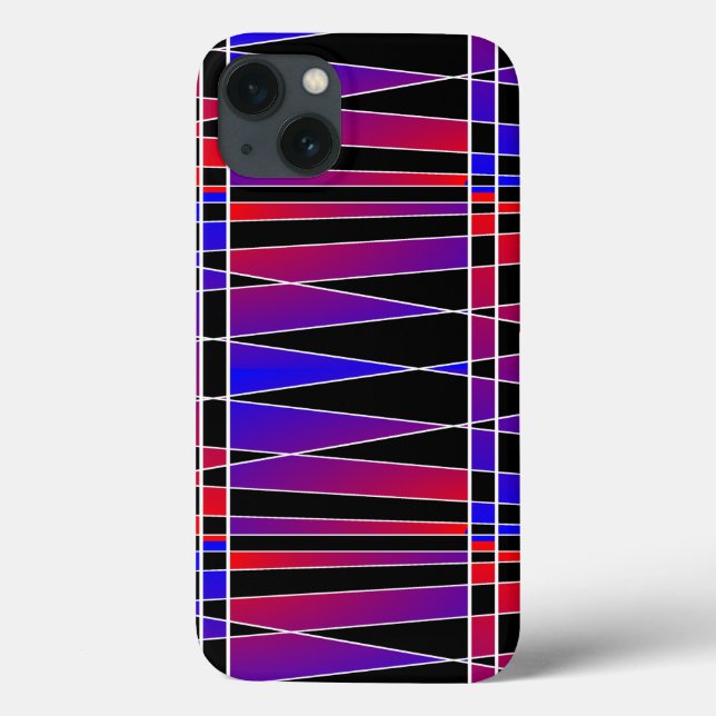Art Deco 'Fractured' by Kenneth Yoncich Case-Mate iPhone Case (Back)