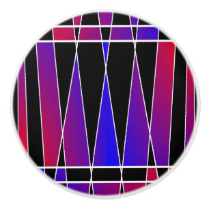 Art Deco 'Fractured' by Kenneth Yoncich Ceramic Knob