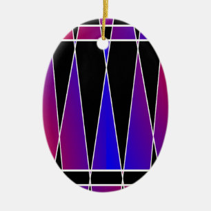Art Deco 'Fractured' by Kenneth Yoncich Ceramic Tree Decoration