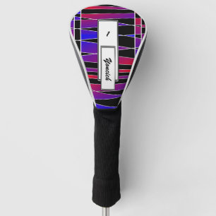 Art Deco 'Fractured' by Kenneth Yoncich Golf Head Cover
