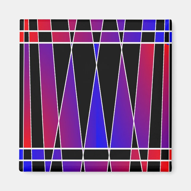 Art Deco 'Fractured' by Kenneth Yoncich Magnet (Front)