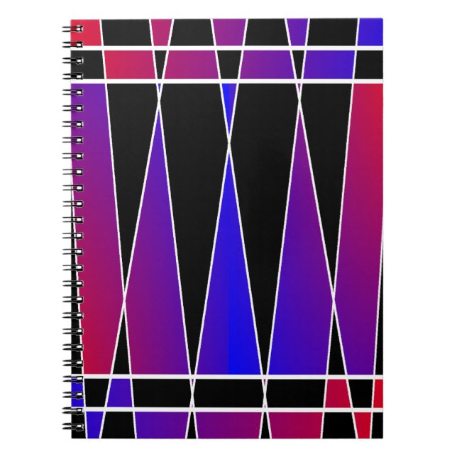 Art Deco 'Fractured' by Kenneth Yoncich Notebook (Front)