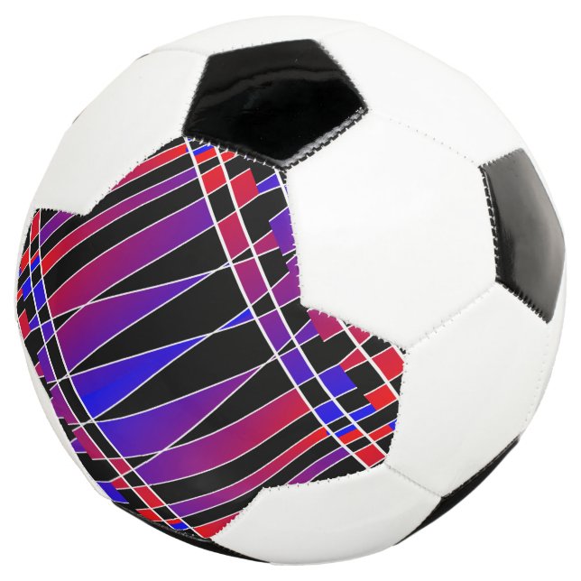 Art Deco 'Fractured'  by Kenneth Yoncich Soccer Ball (Three Quarter)