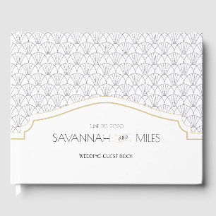 Art Deco Frame Wedding Guest Book