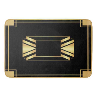 Art Deco Framed Motif Bath Mat