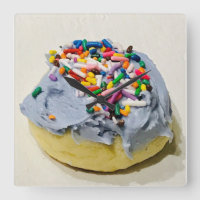 Art Deco Frosted Sugar Cookie Wall Clock