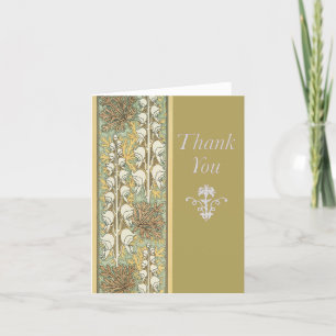 Art Deco Garden Bells Thank You Notes