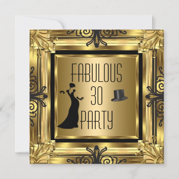 Gatsby Birthday Invitations | Zazzle.co.nz