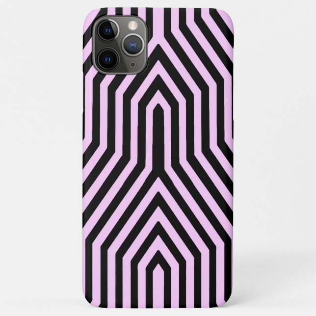 Art Deco Geometric - black and pink Case-Mate iPhone Case (Back)