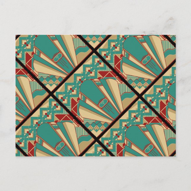 Art Deco Geometric Design Postcard (Front)