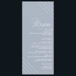 Art Deco Geometric Diamond Wedding Menu Card<br><div class="desc">Gorgeous,  on-trend wedding invitations featuring a diamond geometric design. All black text makes this design truly stand out. Perfect for an art-deco or ultra-mod wedding,  they're classic and classy with a chic geometric touch.</div>