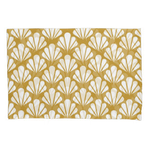 Art Deco, geometric floral seamless pattern. Pillowcase
