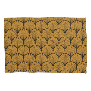 Art Deco Geometric Floral Texture Pillowcase