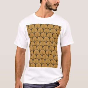 Art Deco Geometric Floral Texture T-Shirt