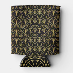Art Deco Geometric Minimalistic Pattern Can Cooler