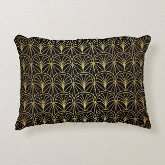 Art Deco Geometric Minimalistic Pattern Decorative Cushion