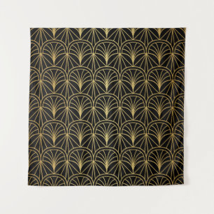 Art Deco Geometric Minimalistic Pattern Tapestry