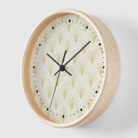 Art Deco Geometric Pattern In Gold & White