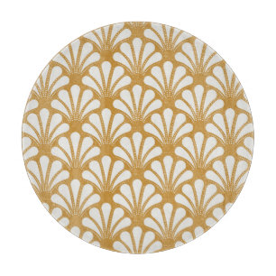 Art Deco Geometric Sea Shell Cutting Board