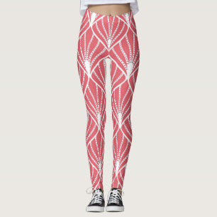 Art Deco, geometric seamless pattern. Leggings