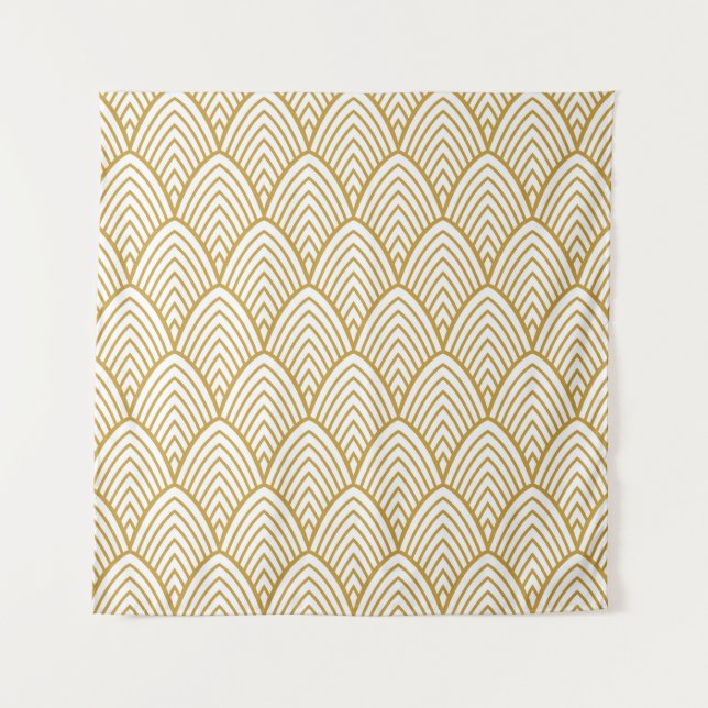 Art Deco geometric seamless pattern. Tapestry (Front)