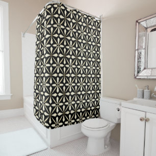Art Deco Geometric Shower Curtain