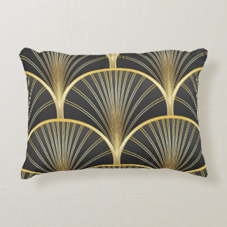 Art Deco Geometric Texture Illustration Decorative Cushion
