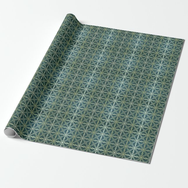 Art-deco, geometric vintage luxury wrapping paper (Unrolled)