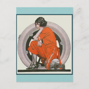 Art Deco Girl Postcard