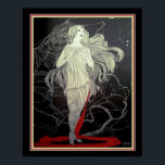 Art Deco "Girl & The Spider Web" 16 x 20 Poster<br><div class="desc">Unique,  and Beautiful,  Art Deco Print "Girl & The Spider Web" ca 1926</div>